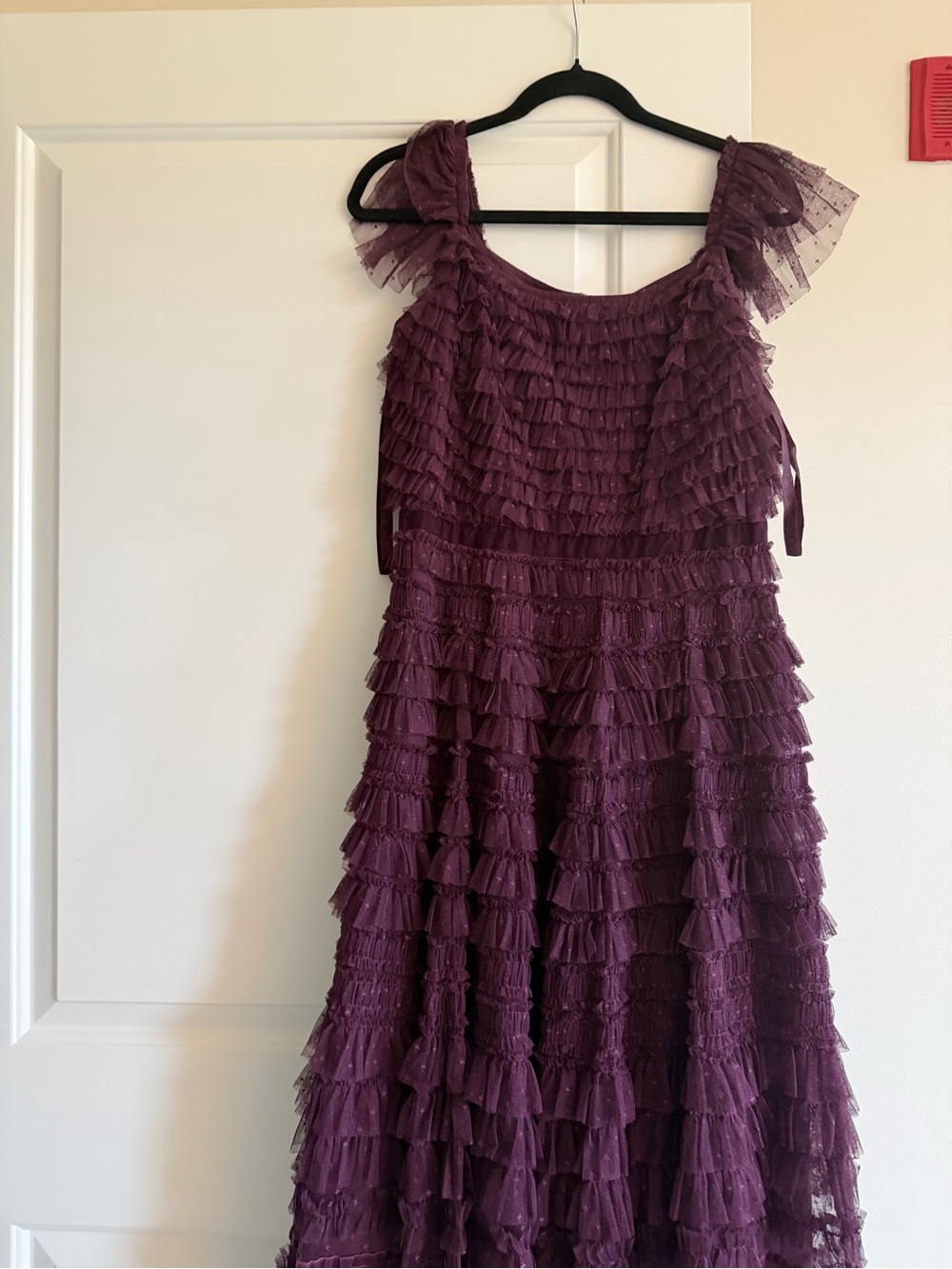 Mac Duggal Layered Ruffle Tulle Dress (34b professional altered to fit)